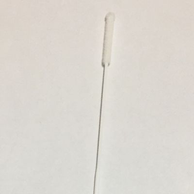 Jednorazowy sterylny bawełniany wacik medyczny, biały wymaz z nosa do testu PCR